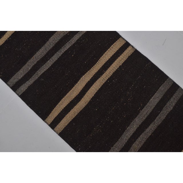 Kurdish Vintage Stripe Kilim For Sale - Image 10 of 10