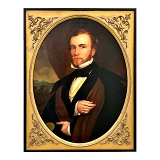 Portrait of a Mid 19th-Century Young American Gentleman For Sale