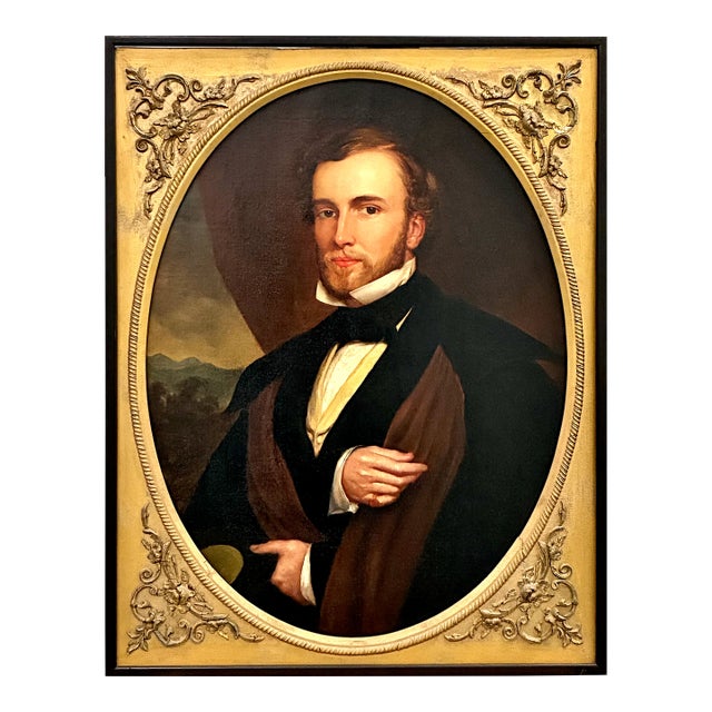 Portrait of a Mid 19th-Century Young American Gentleman For Sale