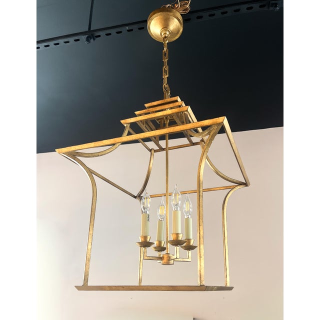 Metal Visual Comfort Discontinued Brighton Pagoda Lantern For Sale - Image 7 of 7