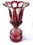 Monumental Bohemian Ruby Cut to Clear Crystal Flower Form Vase, Circa 1880 For Sale In Greensboro - Image 6 of 15