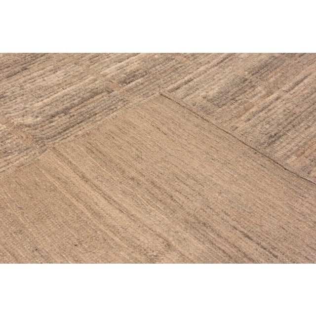 Taupe Modern Moroccan Area Rug, Country of Origin: Afghanistan, Circa Date: Modern