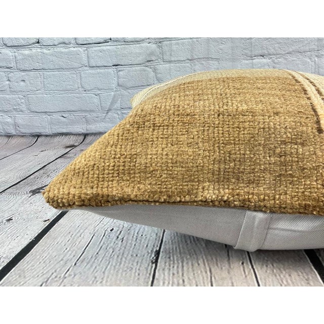 20 x 20 Rug Pillow Opal Twilight Turkish Pillow Cushion Cover For Sale - Image 4 of 4