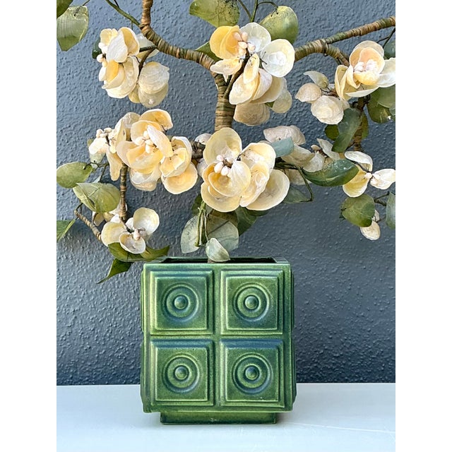 Vintage Regency Shell Flower Arrangement For Sale In West Palm - Image 6 of 12