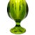 Avocado Vintage Viking Glass 6-Petal Avocado Swung Vase For Sale - Image 8 of 8