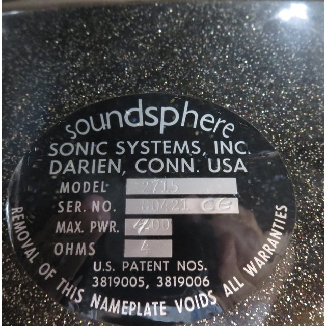 Disco Soundsphere Speaker Silver Metal Flake