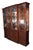 Traditional Millender English Georgian Robert Adam Flame Mahogany Breakfront Display Cabinet For Sale - Image 3 of 18