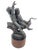 This finely detailed bronze sculpture, signed “J. Davidson,” presents a dynamic and expressive figurative composition...