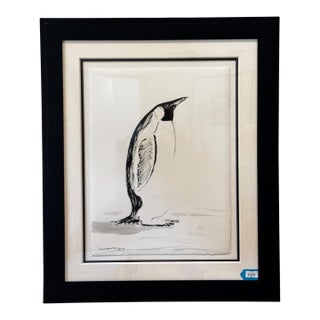 Roland Wyland Original Framed Penguin Art For Sale