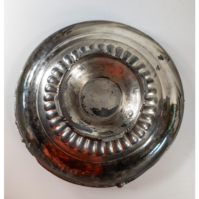 19th Century Aesthetic Style Silver Plate Compote Basket Bowl by Simson Hall Miller For Sale - Image 10 of 11
