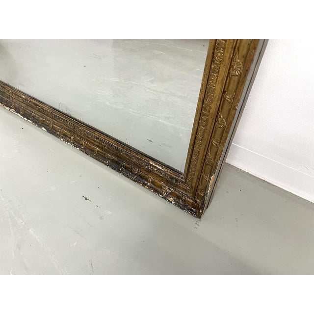 Large Antique Gilded Mirror, 1900 For Sale - Image 11 of 18