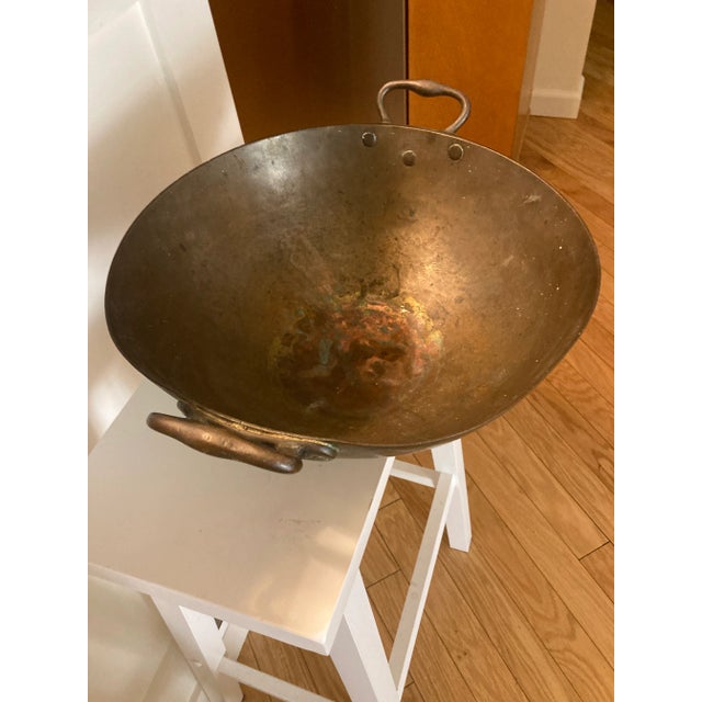 Antique Copper Hand Hammered Bowl For Sale In New York - Image 6 of 18