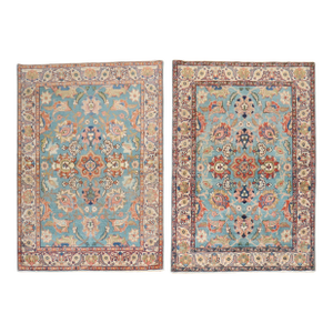 Antique Zabihi Collection Persian Tabriz Rugs - A Pair