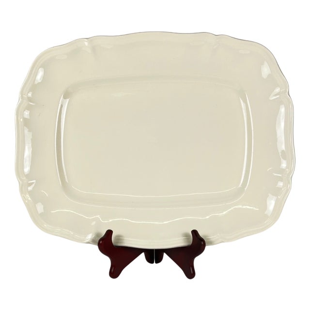 Large Rectangular Cream Dish from Sarreguemines, Early 20th Century For Sale