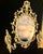 Mid 20th Century Set of 3, Rococo Style Giltwood Wall Mirror Set For Sale - Image 4 of 12