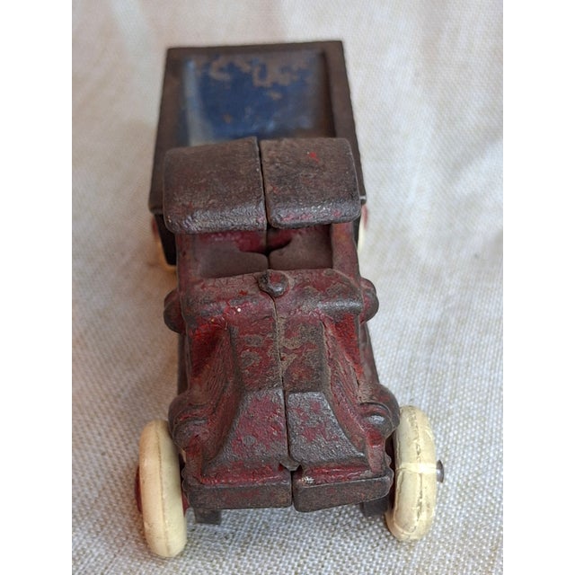Rare 1920s Champion Cast Iron Mack C-Cab Dump Truck Original Paint & White Tires For Sale - Image 15 of 18