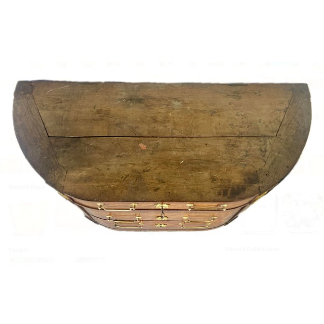 French Louis XVI Marble Top Inlaid Commode For Sale - Image 12 of 16