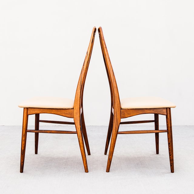 Mid-Century Modern 1960s Restored Danish Mid Century Modern Rosewood "Eva" Dining Chairs by Niels Koefoed For Sale - Image 3 of 14