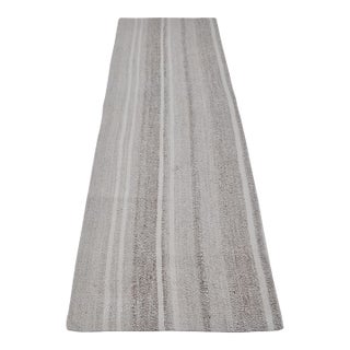 1950s Decorative Anatolian Stripe Kilim Runner For Sale