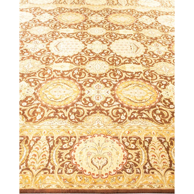 Solo Rugs Mogul Hand-Knotted Area Rug - Brown, 8' 1" x 10' 4" For Sale - Image 4 of 8