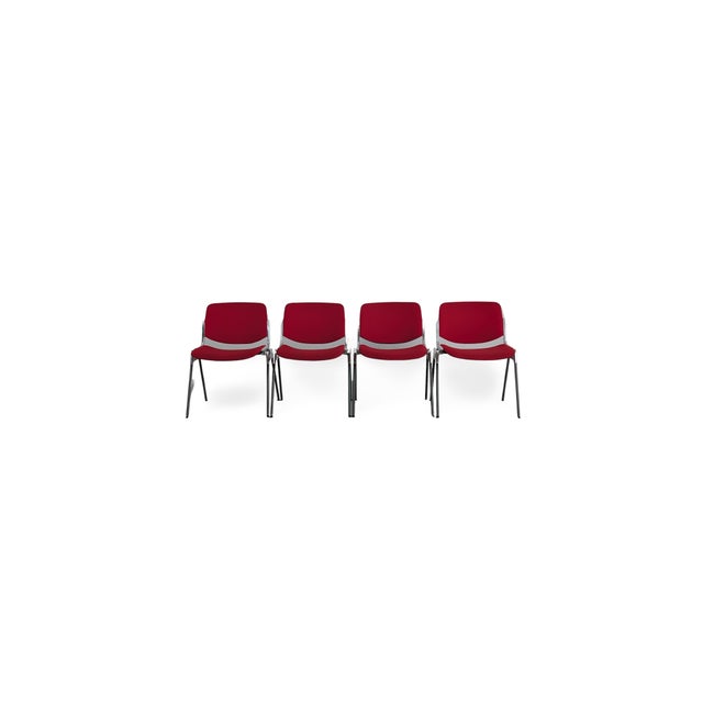 Vintage Castelli Stacking Chairs by Giancarlo Piretti, Set of 4 For Sale - Image 13 of 13