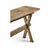 French Country Faded Oak Narrow Solid Wood Console Table For Sale - Image 3 of 8