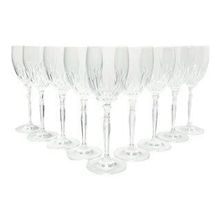 Schott Zwiesel “Rhapsody” Set of 9 Crystal Wine Glasses For Sale