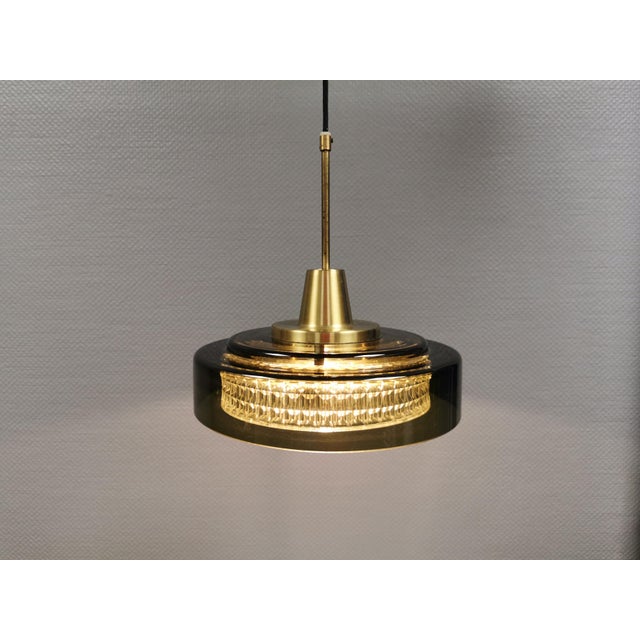 Glass Rotonda Hanging Lamp by Carl Fagerlund for Lyfa, 1960s For Sale - Image 7 of 16