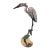 Brian Arthur Heron on a Branch With Lillies Bronze Sculpture For Sale