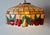 1970s Tiffany-Style Stained Glass Fruit Leaf Motif Pendant Hanging Light Fixture For Sale - Image 16 of 18