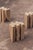 Brutalist Wooden Stool from Frits Jeuris For Sale - Image 7 of 8