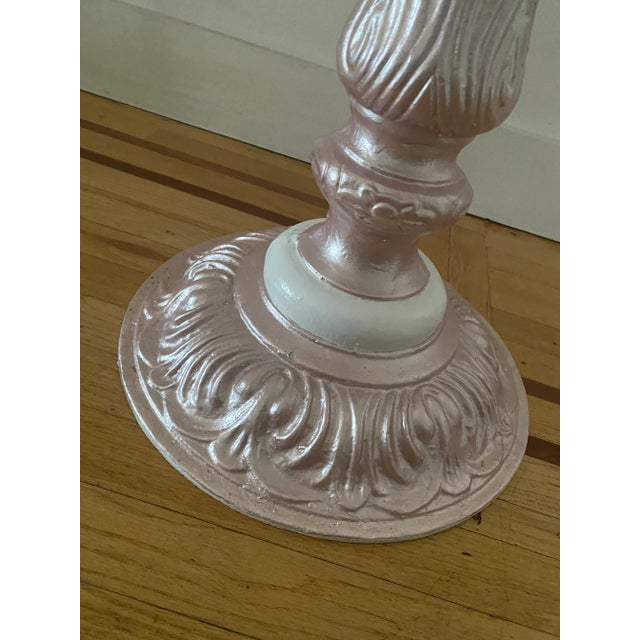 Mid-Century Modern Vintage Hand Painted Cast Iron Bistro Table Base For Sale - Image 3 of 9