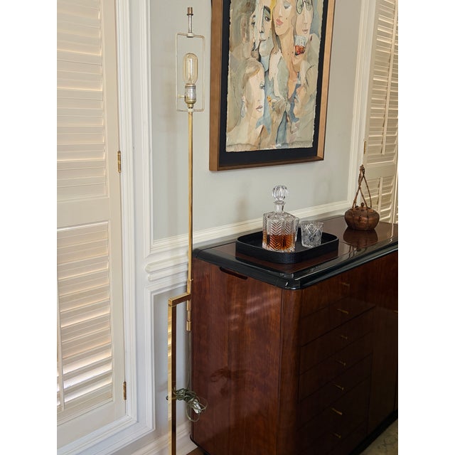 1960s Adjustable Brass and Chrome Telescoping Floor Lamp, Attributed to Laurel For Sale In Houston - Image 6 of 15