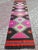 Mid 20th Century Magenta & Brown Vintage 60's Turkish Handwoven Boho Runner Rug For Sale - Image 11 of 11
