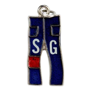 Vintage Sterling Silver & Enamel Jeans Charm or Pendant