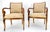 Pair of Regency Style Carved Open Arm Fireside Lounge Chairs For Sale - Image 6 of 12