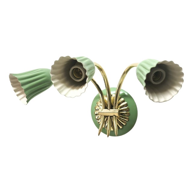 Sputnik Wall Light from Tre Luci, 1940s For Sale