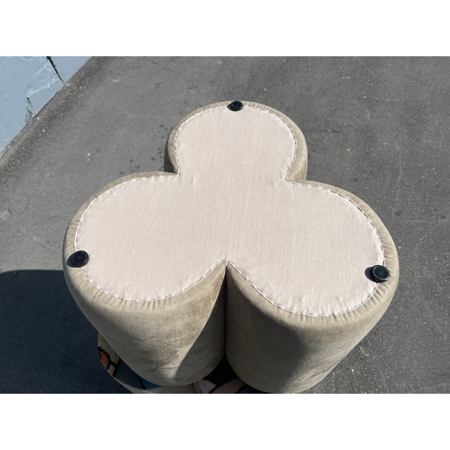 Pair of Designer Poufs, Stools, Ottomans, Patchwork Fabric, Italy For Sale - Image 9 of 15