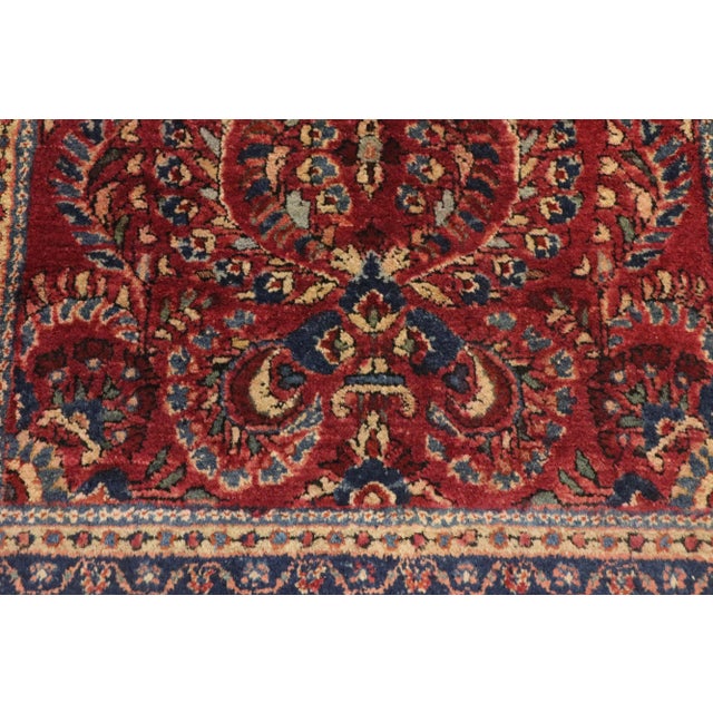 Antique Persian Sarouk Rug, 02'02 X 04'02 For Sale - Image 4 of 9