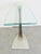 Modern Design Cantilever Glass & Steel Table For Sale - Image 4 of 6