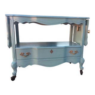 Bassett Furniture Rolling Serving Car For Sale