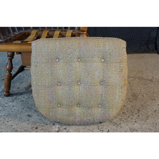 1960's Heywood Wakefield Windsor Back Maple Writing Desk Arm Chair With Drawer For Sale - Image 18 of 18