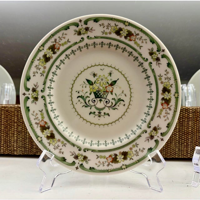 Royal Doulton Vintage Royal Doulton "Provencal" Fine China Bread & Butter Plates - Set of 6 For Sale - Image 4 of 12
