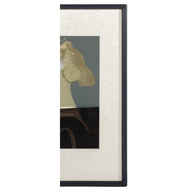 Modern Eduardo Nery, Portrait Composition, 1982, Screen Print For Sale - Image 3 of 8