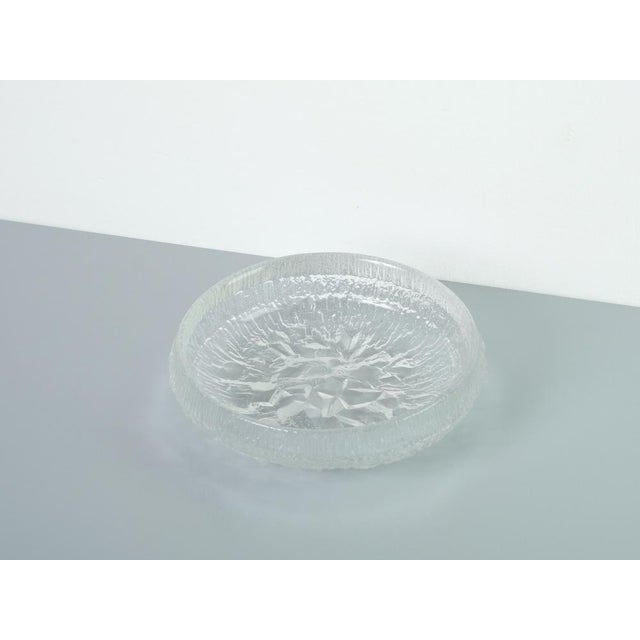 Mid-Century Glass Shell by Tapio Workkala for Iittala, 1960s, in Good conditions. Designed 1960 to 1969 This piece has an...