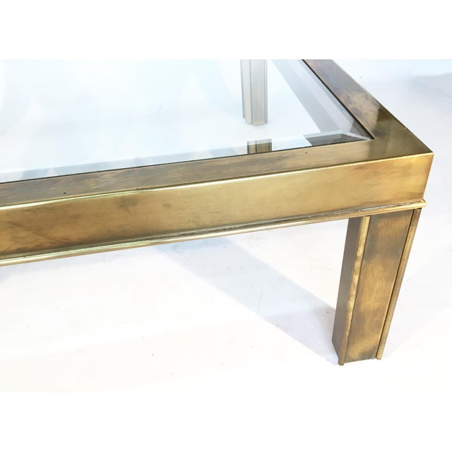 Mastercraft Brass and Glass Coffee Table Chairish