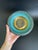 Verdigris Oppenheim Israel Hammered Brass Verdigris Enamel Bowl For Sale - Image 8 of 10