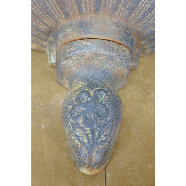 Late 20th Century Neoclassical Cast Iron Wall Lavabo For Sale - Image 11 of 14