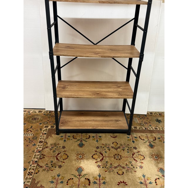 Urban Industrial Angle Iron Bookcase For Sale In San Francisco - Image 6 of 12