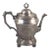 Antique Victorian Aesthetic Figural Hand-Engraved Silver Triple Plate Webster Tea Pot For Sale